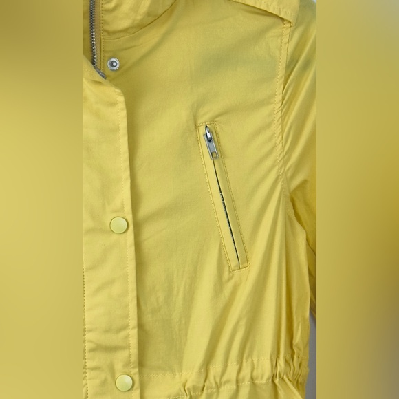Eden Society- Holly Sunshine Yellow Hooded Cargo Jacket Adjustable Waist… - Picture 3 of 8